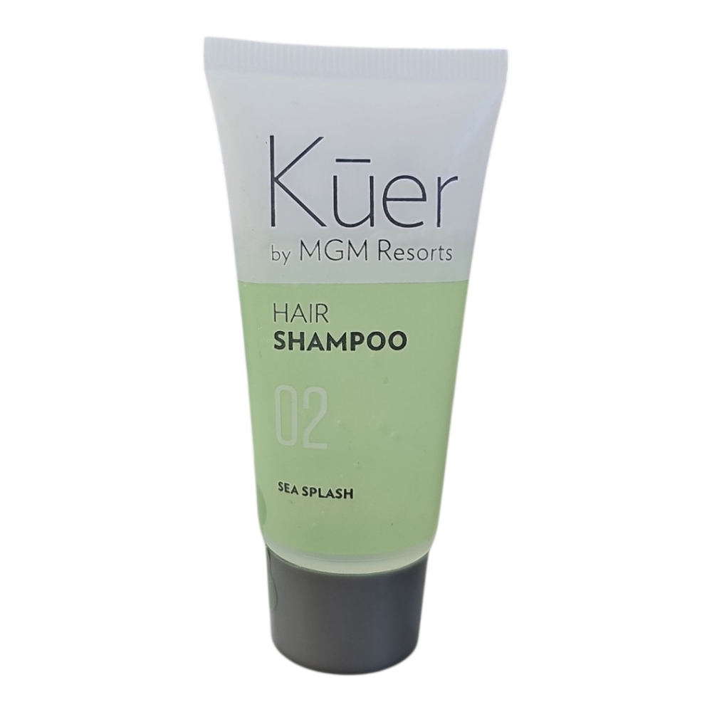 6x Kuer by MGM Resorts Hair Shampoo - Sea Splash - 1.25 Fl Oz - Travel Size